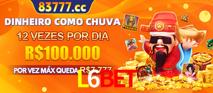 Banner do programa de recompensas Recomende para amigos do L6BET, detalhando os bônus por convidar amigos, com prêmios que chegam a R$288.888.