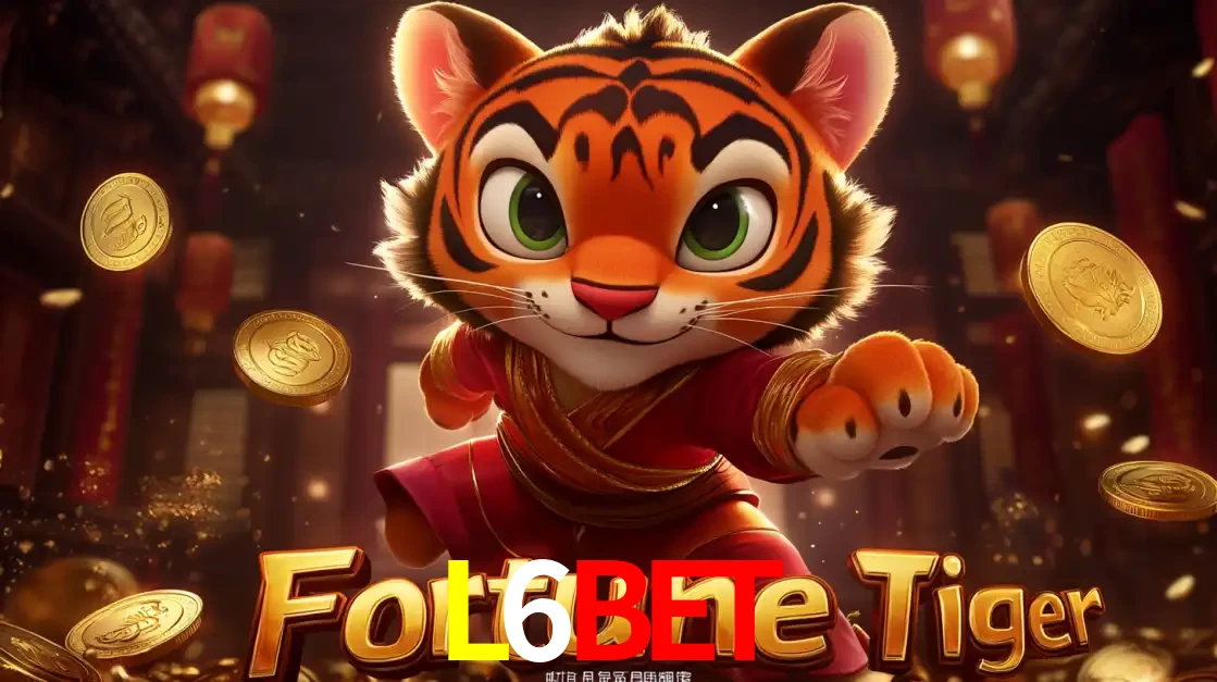 O carismático mascote do jogo de slot Fortune Tiger, um tigre fofo em pose de artes marciais, pronto para trazer sorte e multiplicadores de ganhos no cassino online L6BET.