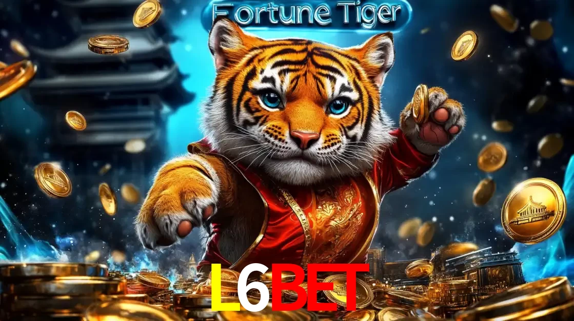 Imagem promocional do jogo de slot Fortune Tiger, com um tigre majestoso em traje tradicional cercado por uma fortuna em moedas de ouro, disponível agora no cassino L6BET.